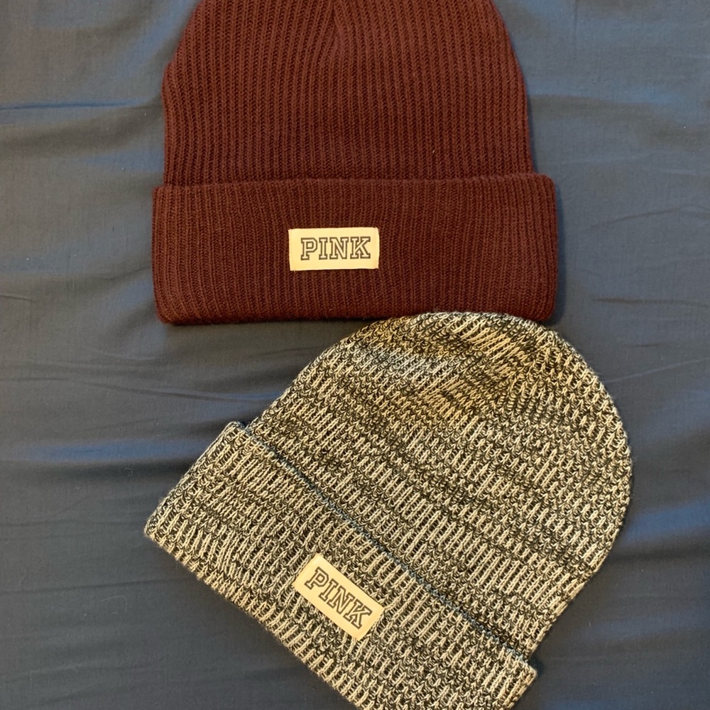 PINK Victoria’s Secret Logo Beanies